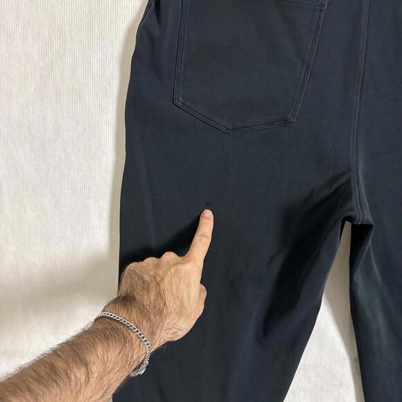 Duluth Trading Women’s Large Lx31 Black NoGA Naturale Cotton Knit Pants - Picture 6 of 12